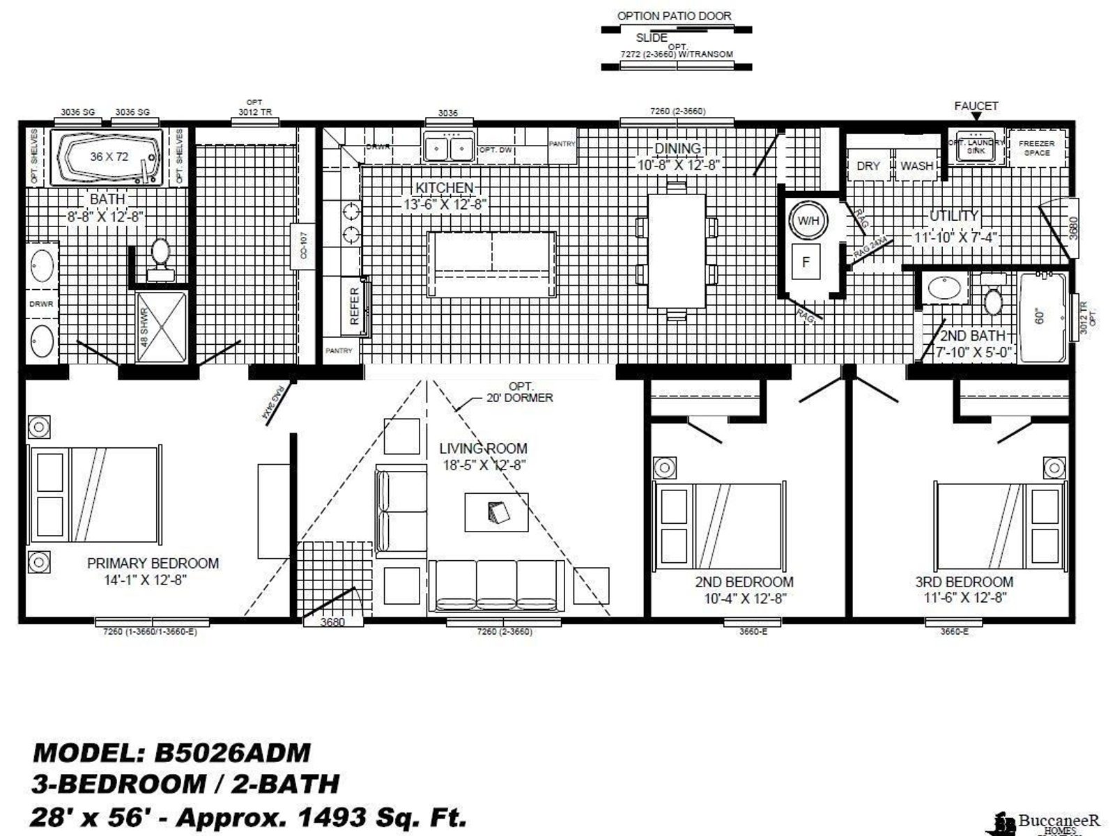 The Jefferson — floor plan